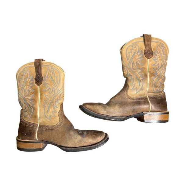 Ariat Quickdraw Western Boot TUMBLED BARK Men’s Size 8D 10002224 - Picture 1 of 12